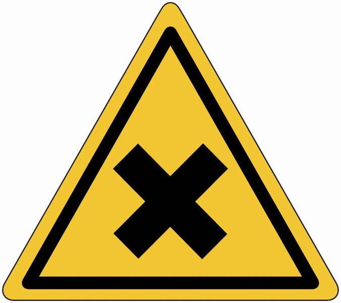 Panneaux et autocollants ISO 7010 - Matières nocives et irritantes