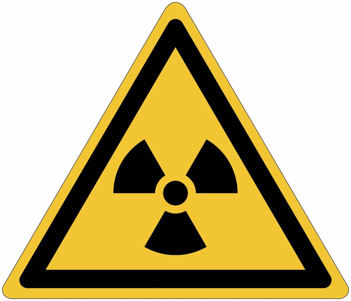 Panneaux et autocollants ISO 7010 - Matières radioactives - W003