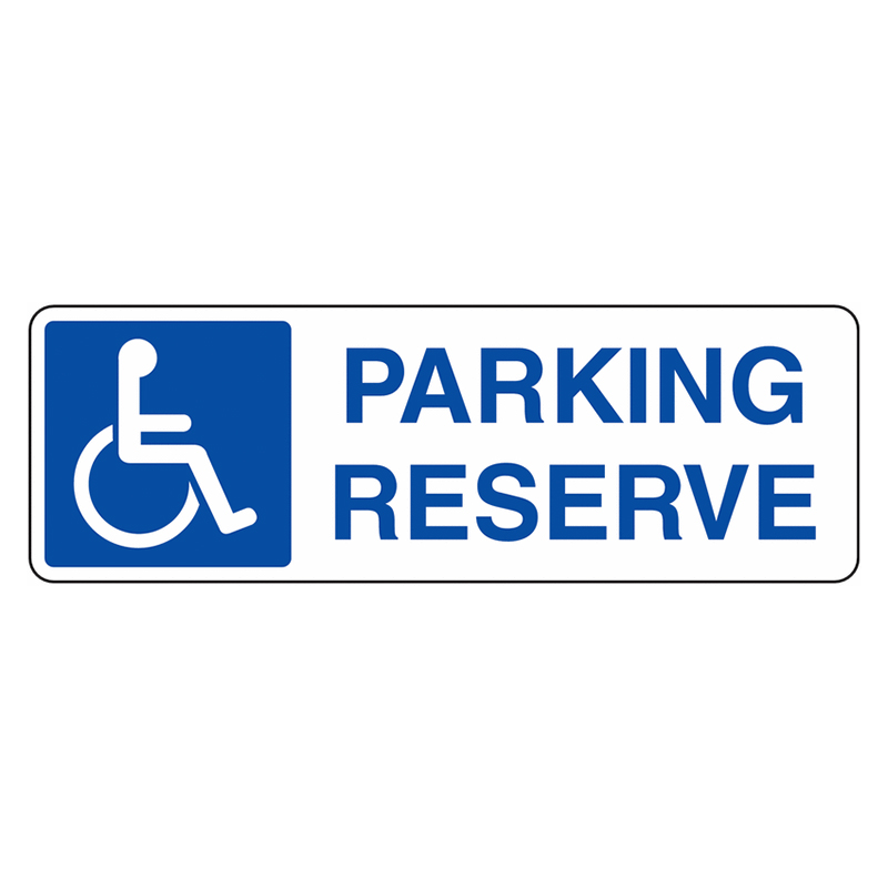 Signalétique parking reservé pour personne handicapé