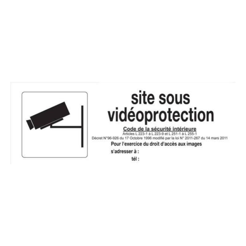 Panneau Site sous vidéoprotection